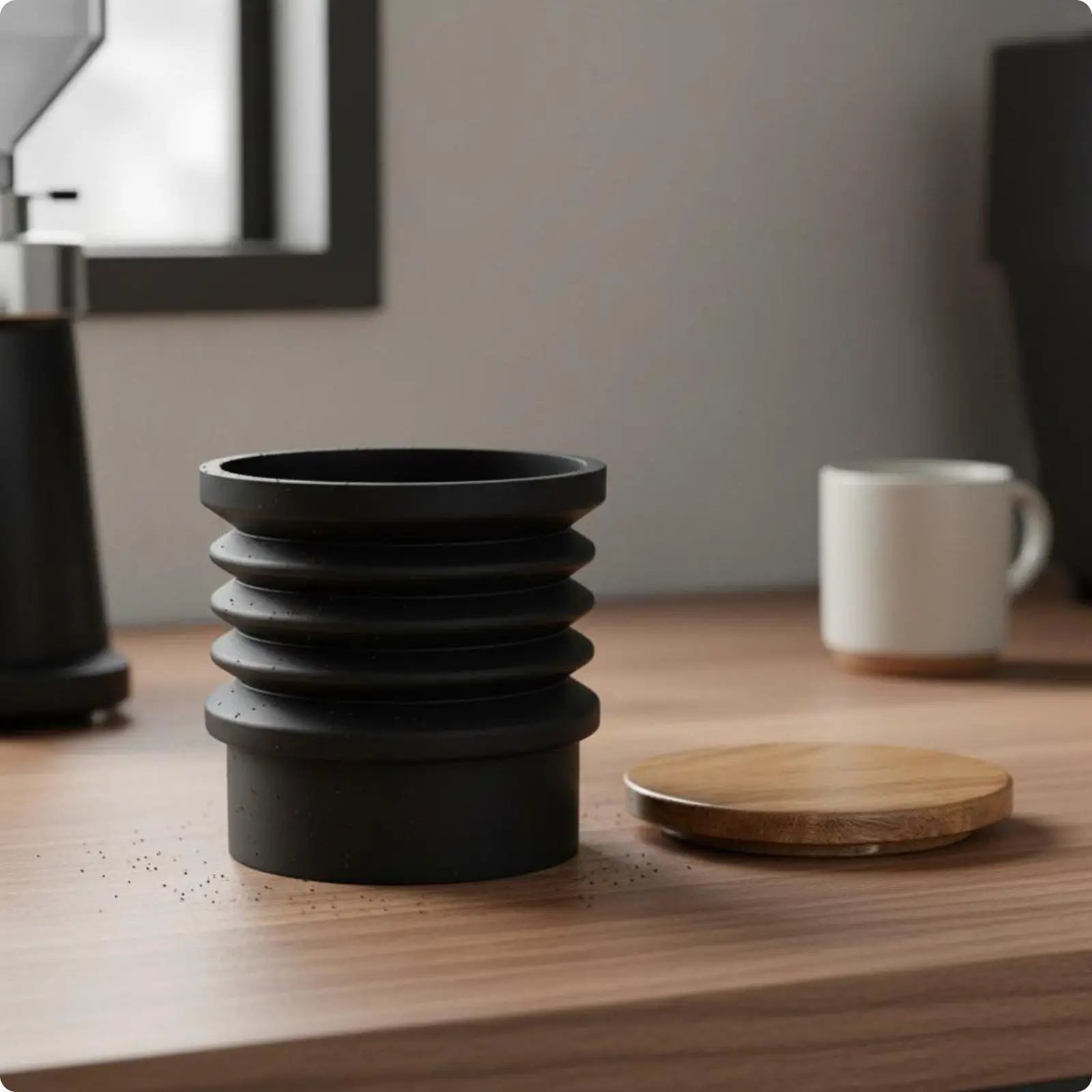 Silicone Coffee Bean Bean Chamber Easy To Use Grinder Cleaning Bellows