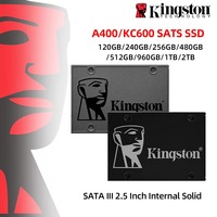 Kingston A400 120GB 240GB 480GB 960GB KC600 SSD 1TB 256GB 512GB 2TB SATA 3 2.5 Internal Solid State Drive HDD Hard Disk HD SSD