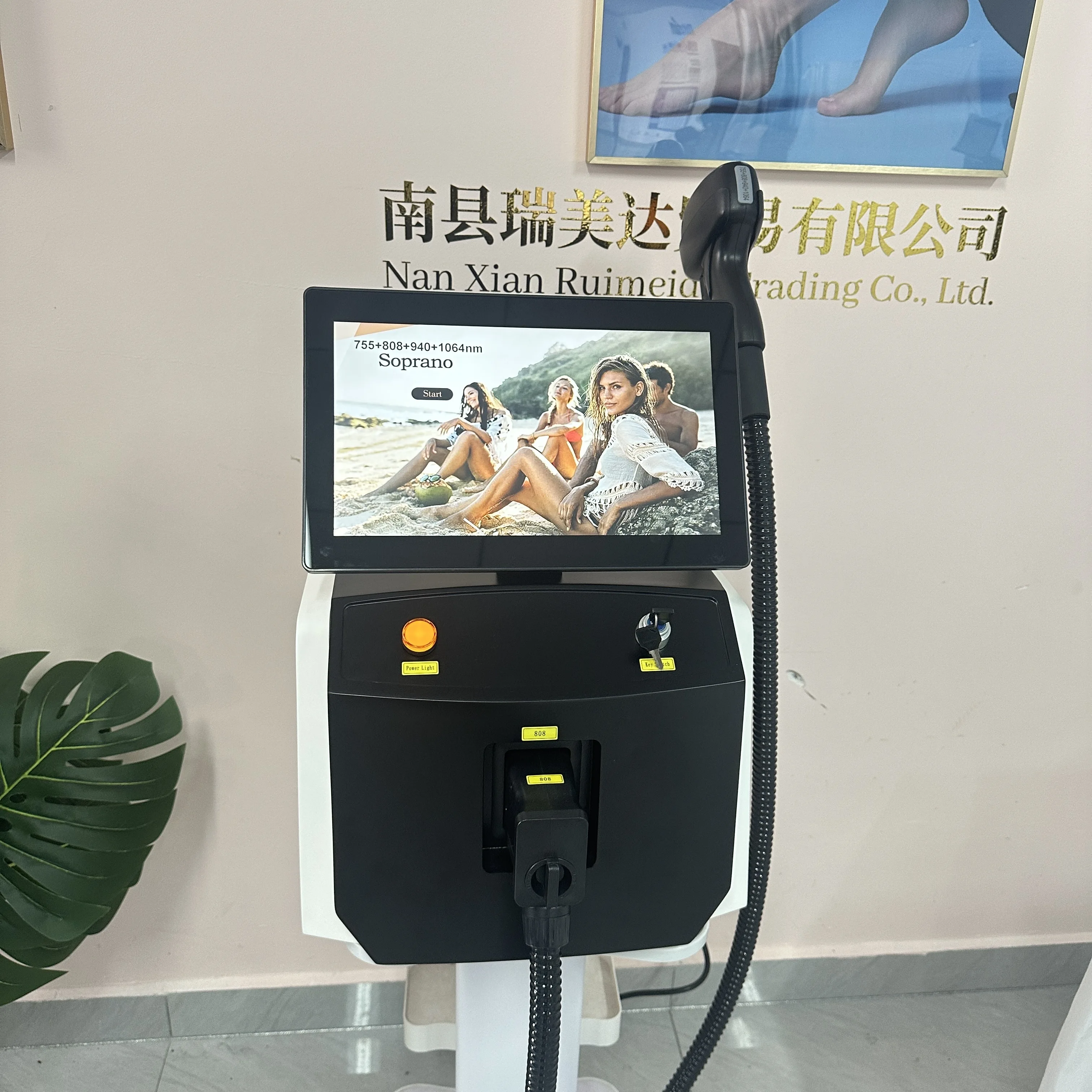 Desktop 5000W FAC Professional Four‑Wave 808 Diode Device, Black & White Permanent Painless Hair Removal & Tattoo Removal