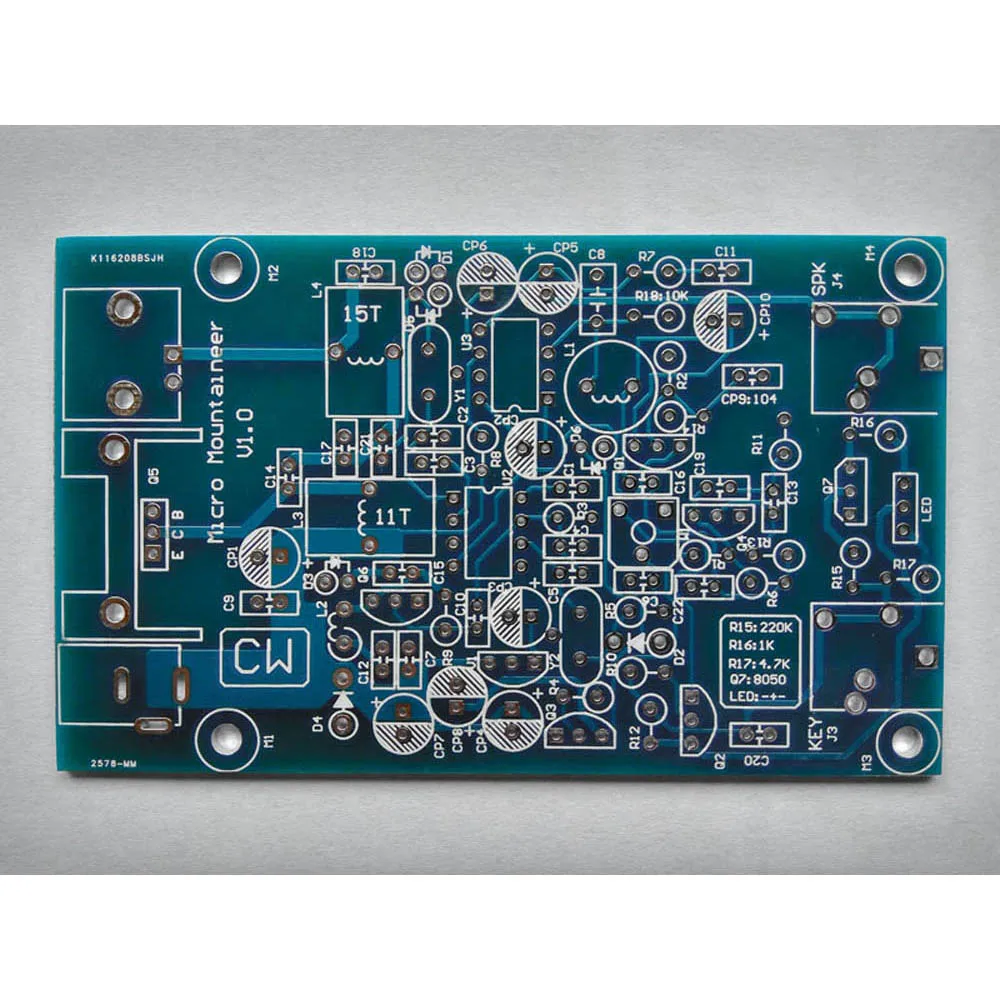 Imagem -04 - Shortwave Transceiver Micro Mountaineer Transmissor Receptor Kits Climber cw 7.023mhz
