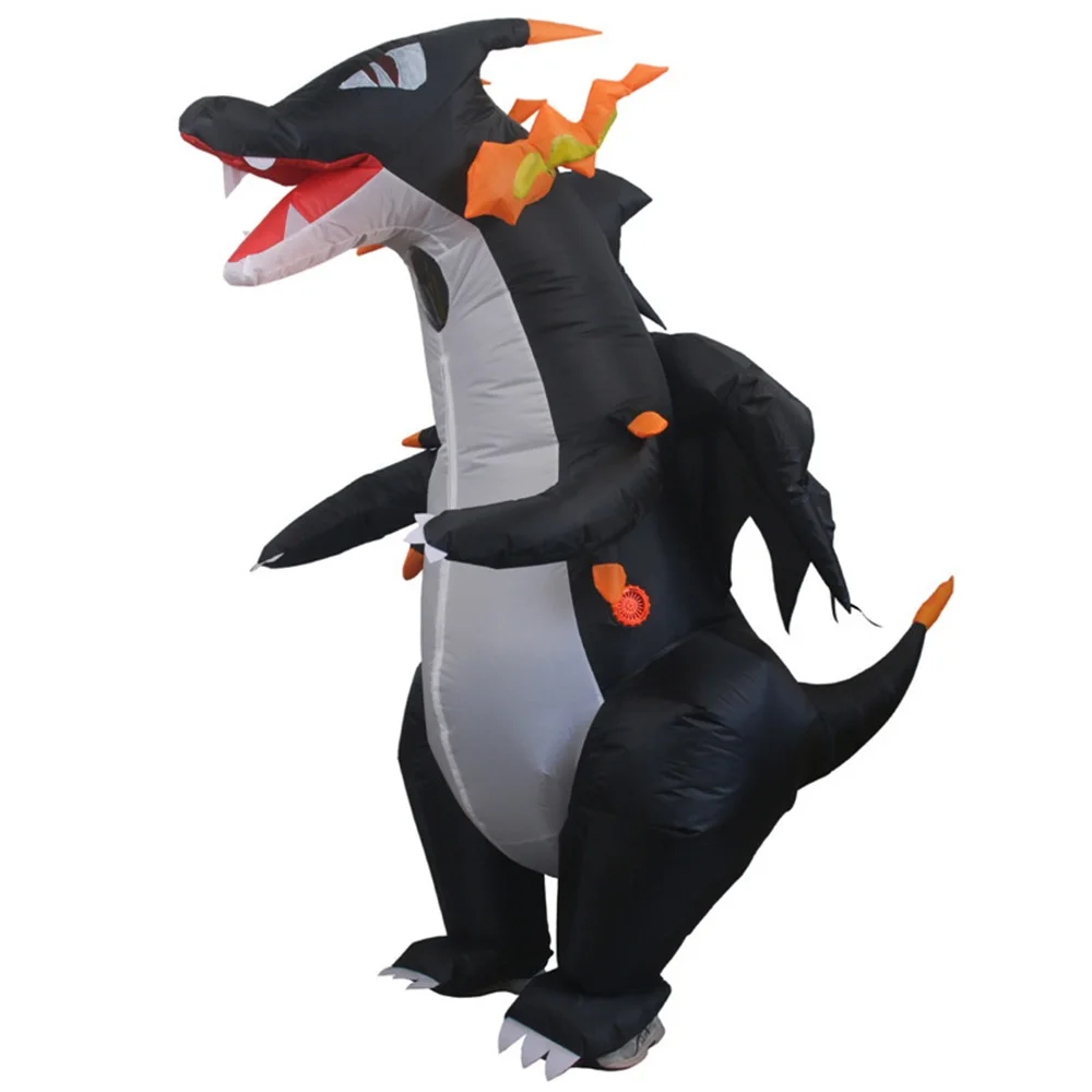 

Halloween Costume, Fire Breathing Dragon Shaped Cartoon Inflatable Dinosaur Party, Adult Annual Meeting Inflate