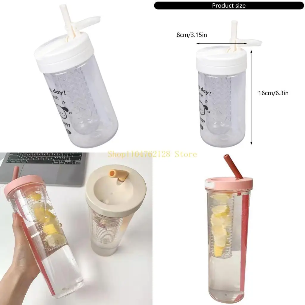 Water Bottles Leak-Proof Drink Container with Foldable Straw Portable Water Cups best sale