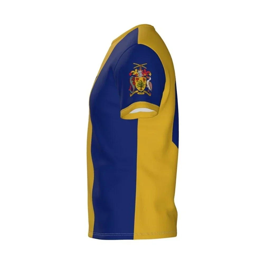 Barbados Flag Badge 3D T-shirt clothing gift for men's and women's T-shirt shirts for football fans