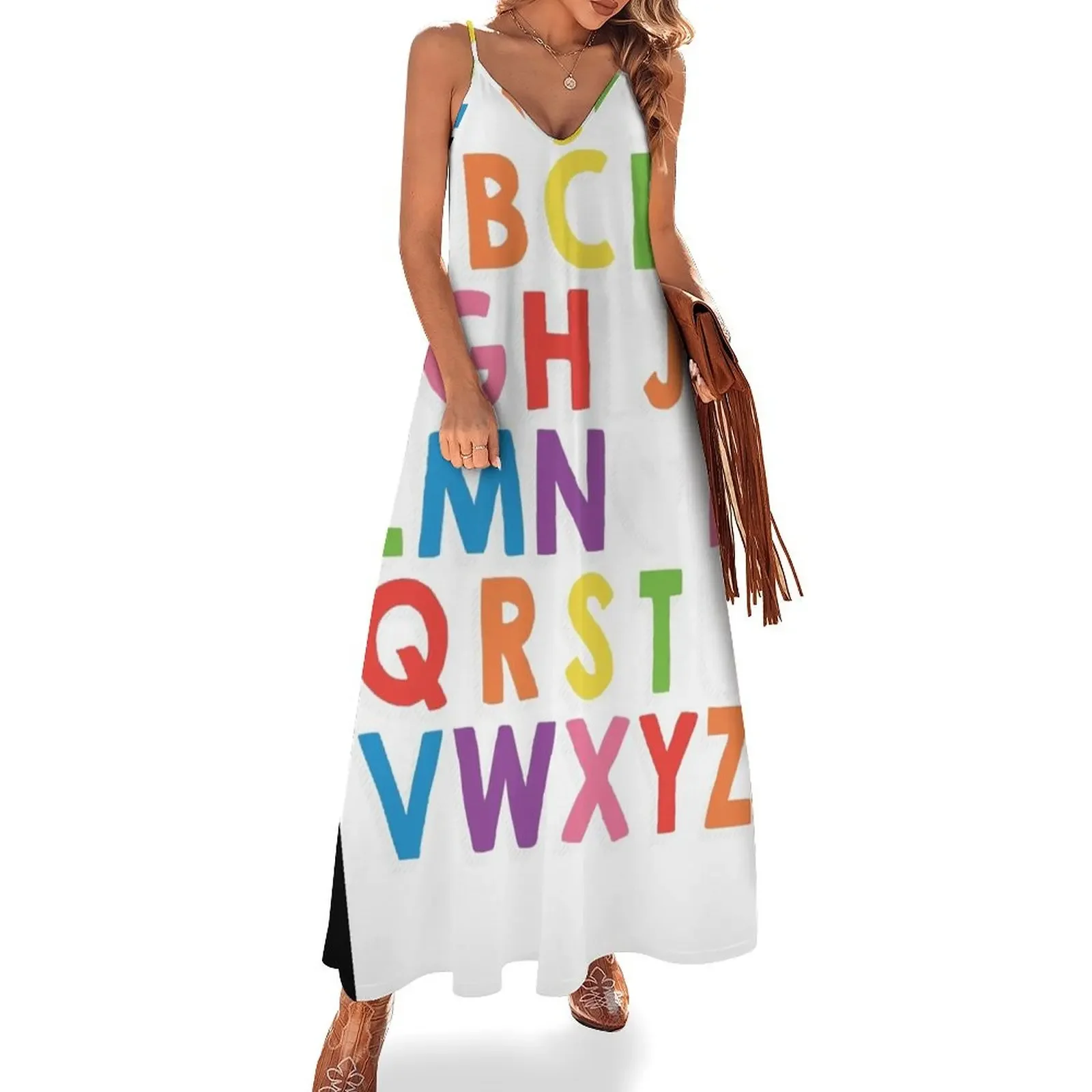 

I Love You Alphabet Graphic Tee Shirt Perfect For Kindergarteners, Preschoolers, and Teachers! Sleeveless Dress