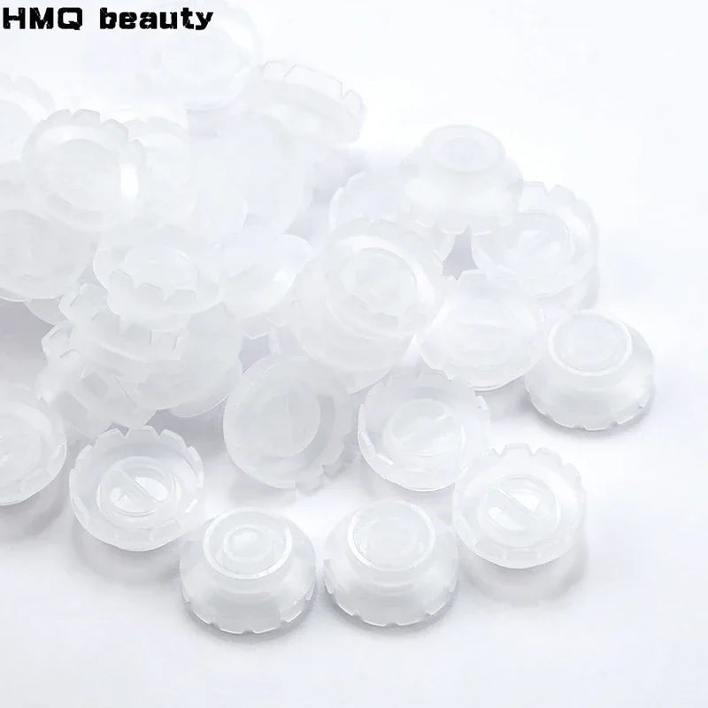 100pcs Disposable Individual Eyelash Glue Holder Grafting Eyelashes Blossom Cup Rings Eyelash Extension Adhesive Stand Holder