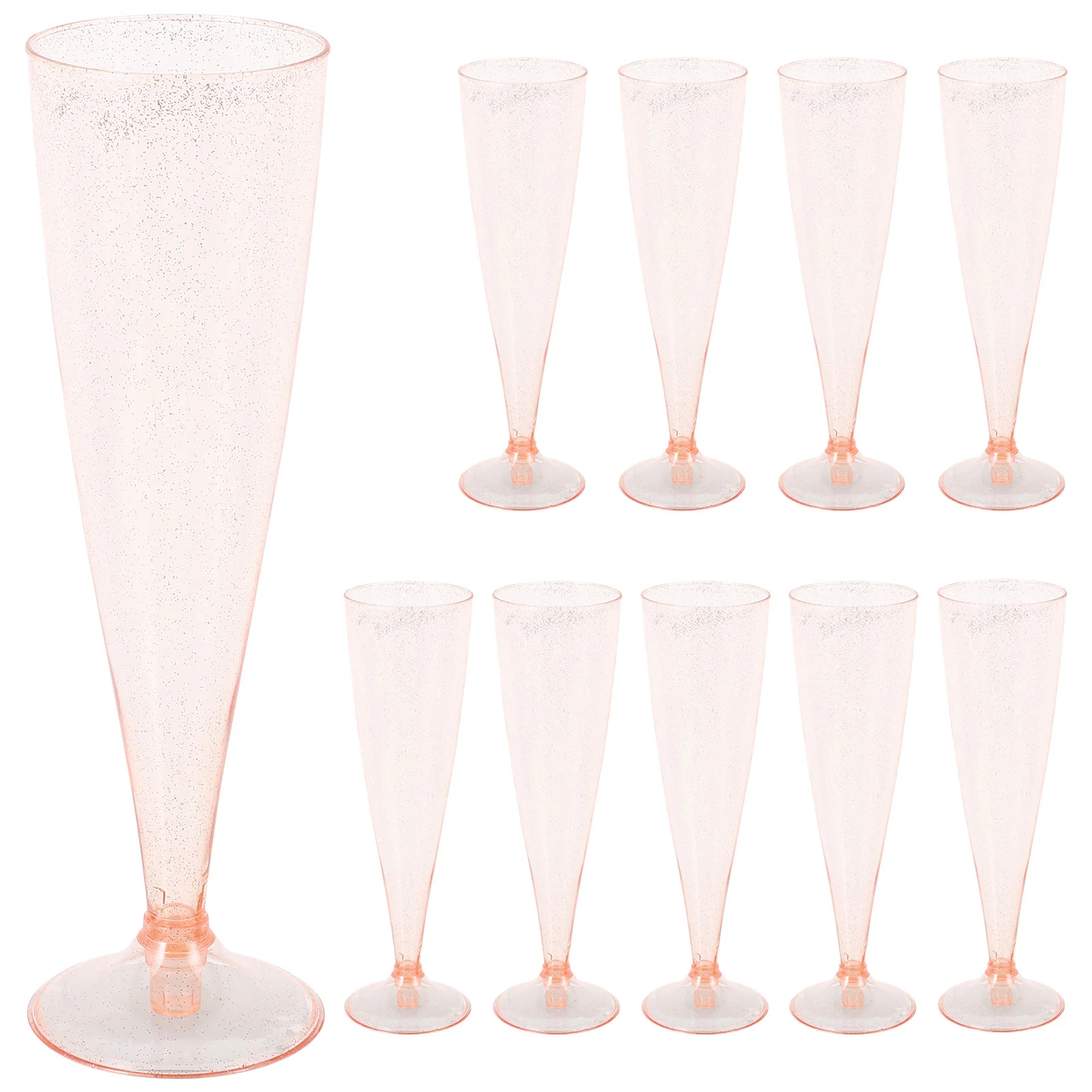 

Plastic Flutes Cocktail Cups Glass Goblet Party Goblets Cocktails Glasses Glitter