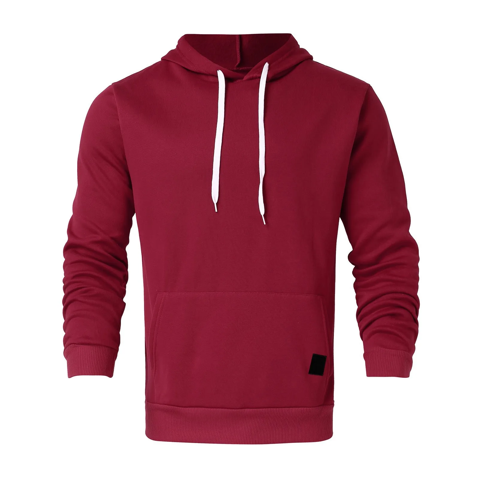 Men Hoodies Sweatshirts Casual Long Sleeve Plain Pullover Tops Shirts Autumn Hip Hop Hooded Male Clothes Sports Run Streetwear