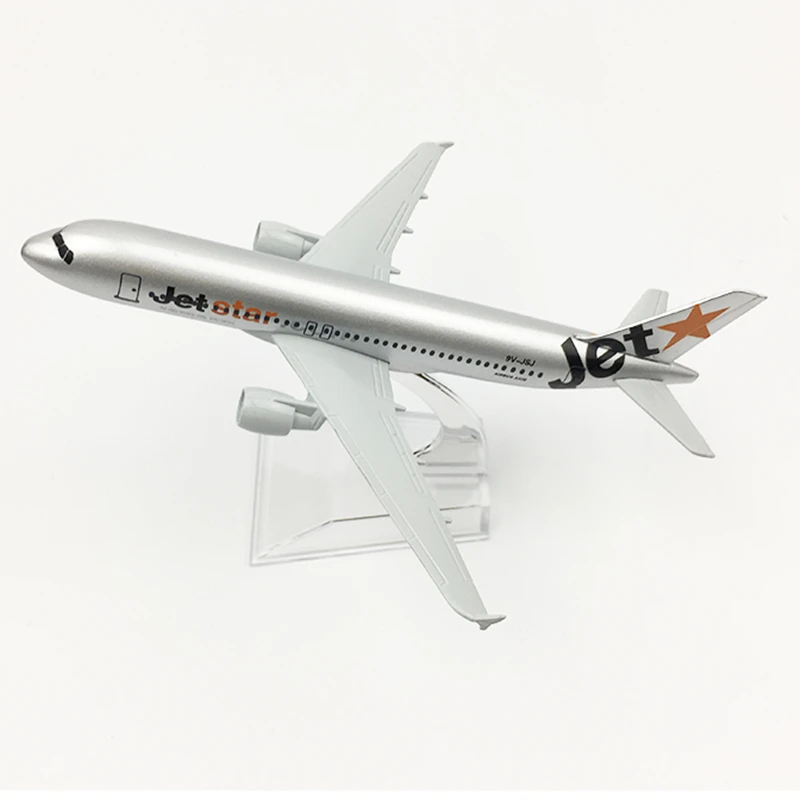 16CM Jetstar Airways Airbus A320 Airlines Airplane Model Aircraft Diecast Metal Plane Model Gift Collectible