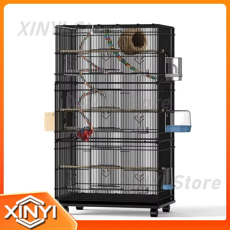 Parrot Cage for Xuanfeng Peony Myna Starling Oversized Villa Home Breeding Luxury Large Group Bird Aviary Outdoor Indoor Pet