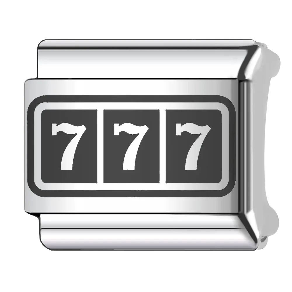 Trusta Laser Love Wedding Car Charm Italian Links 9mm Bracelet Stainless Steel for Women DIY Jewelry  Wholesale N602