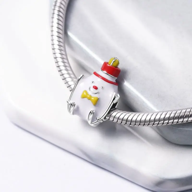 New 925 Sterling Silver Cup Snowman House Car Crown Pendant Beads Fit Original Pendant Charms Bracelet Bead DIY Women Jewelry