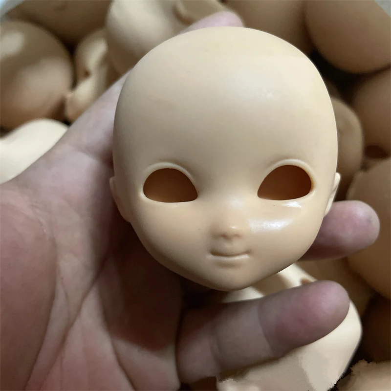 1/8 Bjd Doll Head Without Makeup Doll Head Multi Joints Movable Body Accessories Girls Makeup Practice Toys