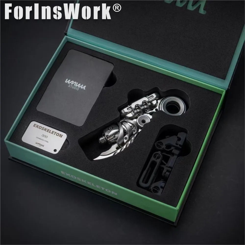 WANWU EDC Stainless Steel Exoskeleton Mechanical Magnetic Sliders Accessories Stress Relief Toy Slider Fidget Fidgers Toys