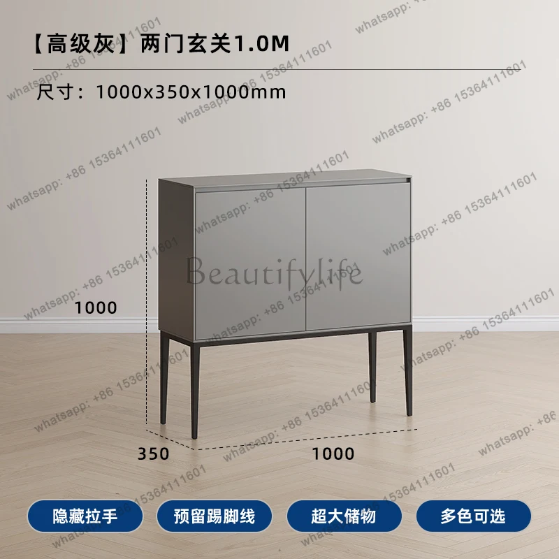Minimalist foyer wall-mounted modernist entrance storage cabinet kitchen