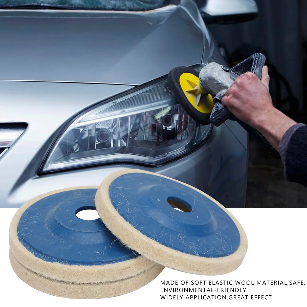 3 عجلات تلميع لوحة تلميع قرص الطحن زاوية طاحونة الملحقات زاوية طاحونة WheelFelt تلميع القرص الملمع عجلة