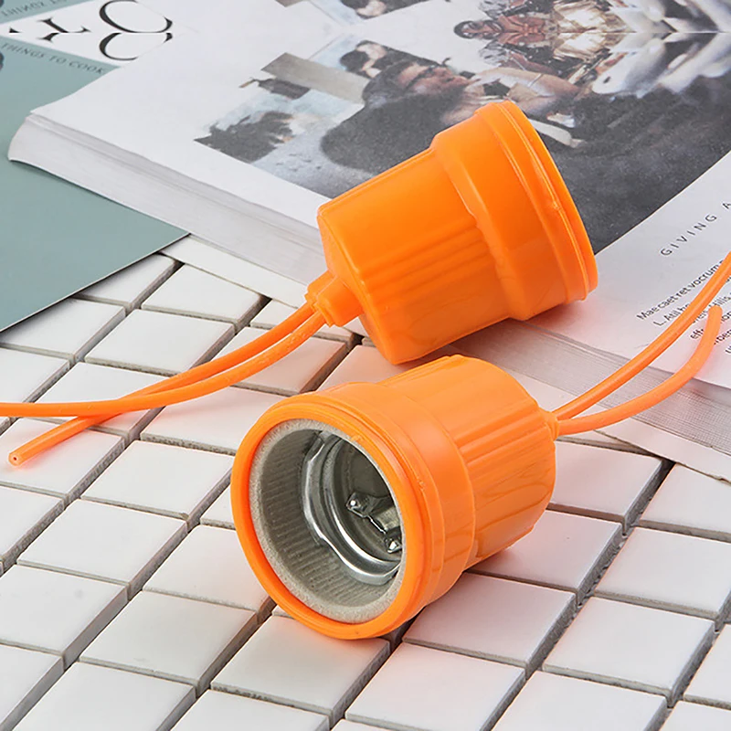 1 Pcs Waterproof E27 Screw Head Holder Outdoor Pendant Head Extension Cord LED Light Spiral Lighting Accessories
