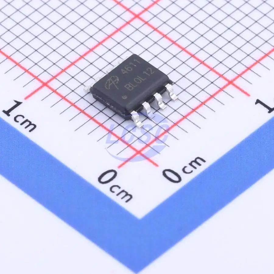 10Pieces Original 4611 Field Effect Transistor P/N-Channel 60V 6.3A SOIC-8 SMD MOSFET AO4611