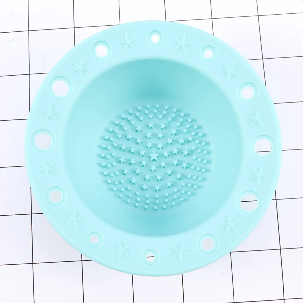 1Pcs Brush Cleaner Mat Silicone Makeup Brush Cleaning Pad Ergonomic Scrubber Board Tool Star Dot Texture Scratch