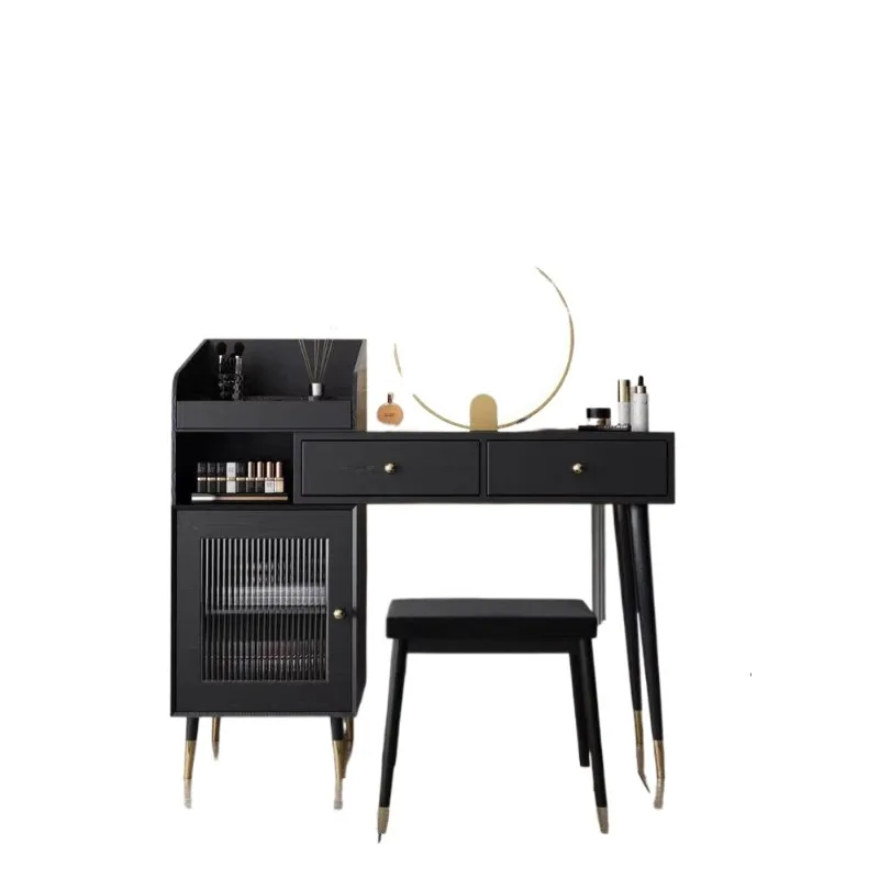 

Dresser, makeup storage cabinet integrated, retractable makeup table, bedroom modern simple light luxury high-end dressing table