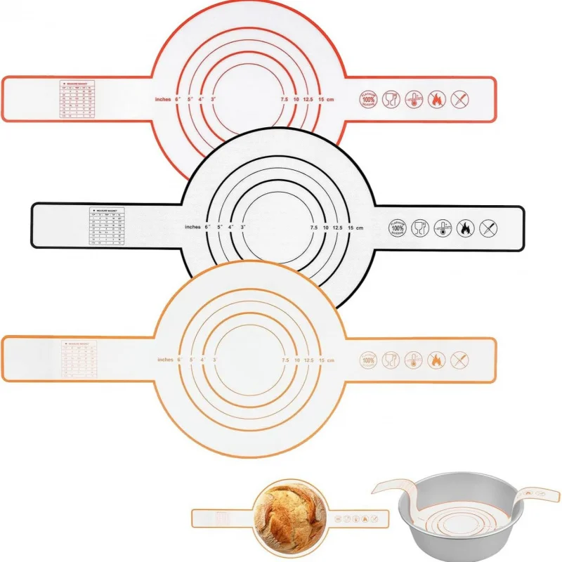 【3Pcs Silicone Baking Mats】Heat Resistant Non-Stick Macaron Mat, Multi-Purpose Oven for Macaron, Cookie, Bread on Oven