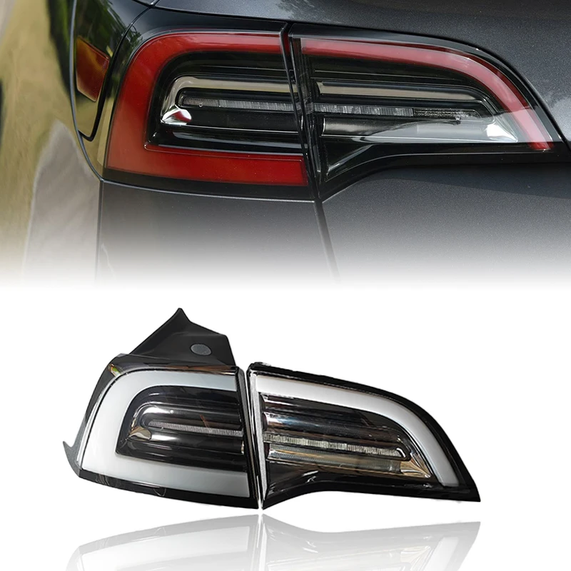

For Hot Product Model 3 LED Tail Lights Upgraded and Modified in China White Background Taillight2025