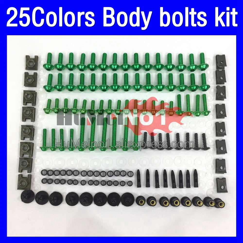 268ps Fairing bolts full screw kit For SUZUKI SAPC VJ21 RGV250 RGVT250 RGV-250 RGV 250 CC 88 89 1988 1989 Body bolt screws Nuts