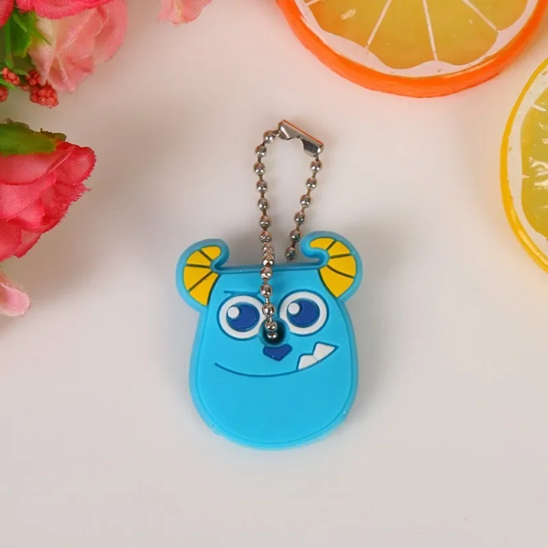 Disney Anime Lilo & Stitch PVC Keychain Cute Cartoon Figures Three Eyes Stitch Keychains Decoration Pendant for Children Gifts