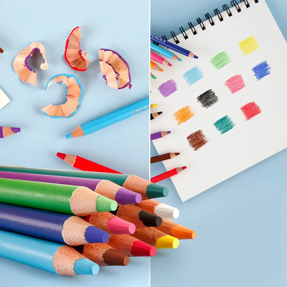 Colored Pencil Professional - アーティスト用色鉛筆、描画スケッチ用木芯、プロ用画材、絵画用カラーリング文房具アクセサリー