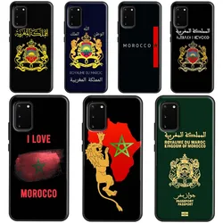 Morocco Maroc Moroccan Flag Cover For Samsung Galaxy S22 Ultra S21 S20 FE Note 20 S8 S9 S10 Note 10 Plus Phone Case