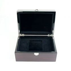 Black Glossy Paint Boutique Packaging Gift Box Watch Box Large Single and Double High Gloss Painted Wooden Box Gift Box