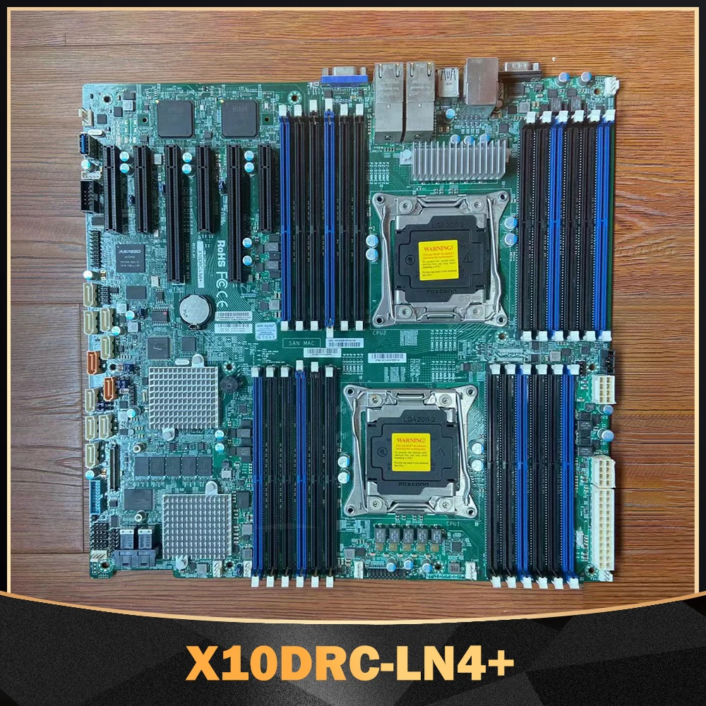 

For Supermicro Server Motherboard LGA2011 DDR4 E5-2600 v4/v3 Processor X10DRC-LN4+