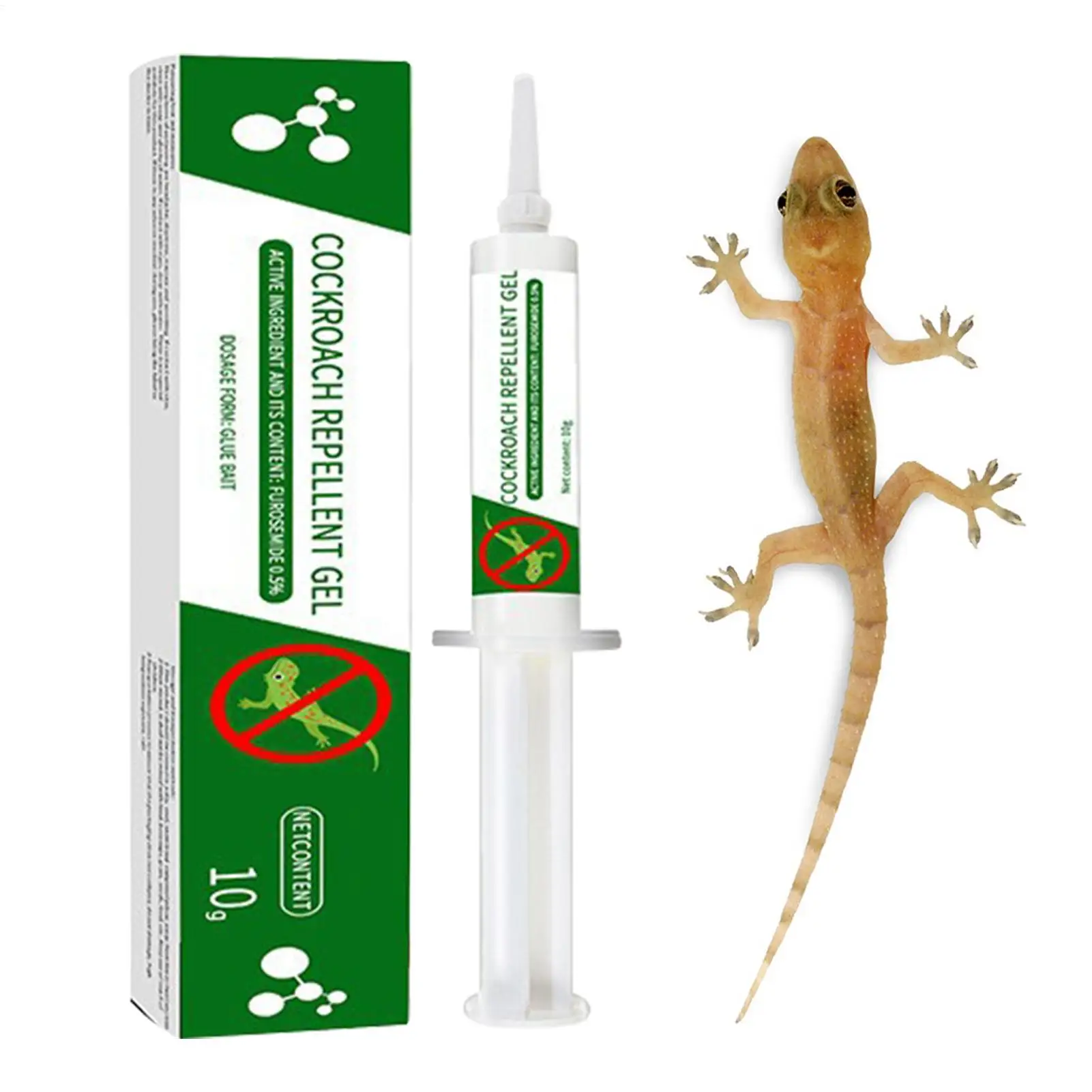 10g Gecko Repeller Portable Reptile Prevention Gel Fast Acting Gecko Bait Gel Repel Repeller Control Pet Safe Reptile Deterrents