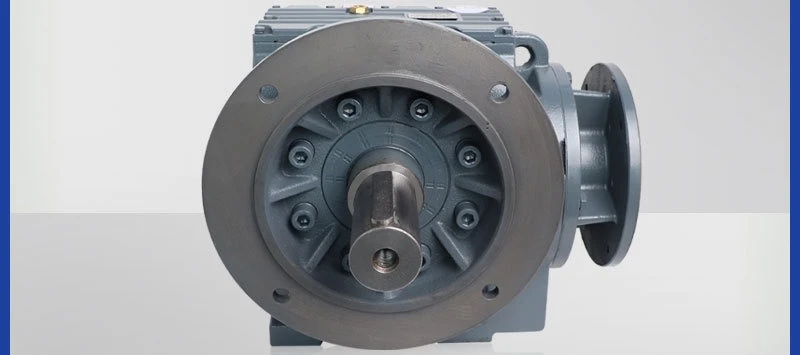 Solid shaft flanged copper worm gear reducer motor