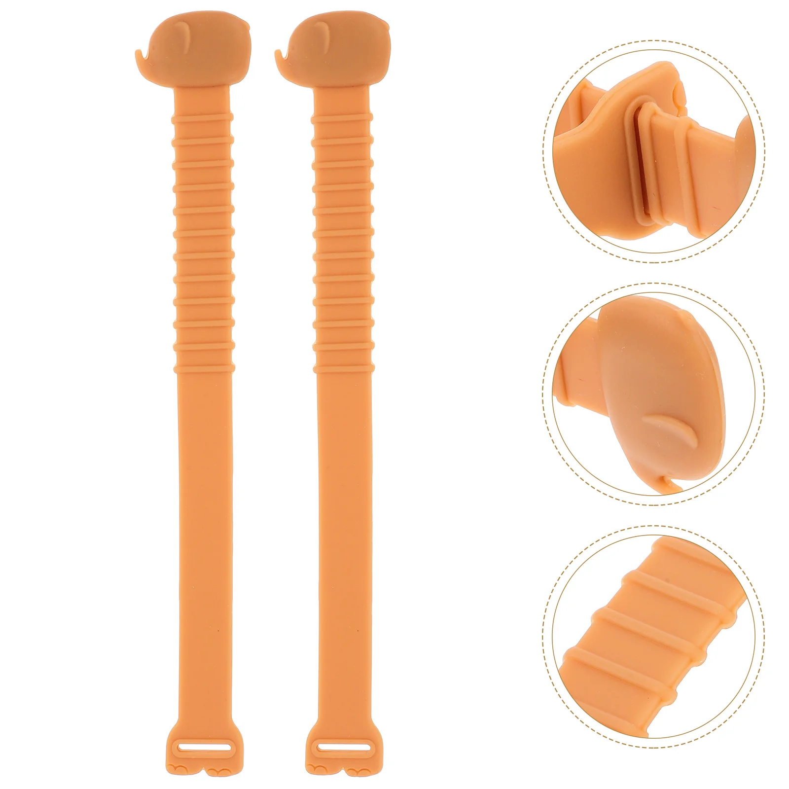 

2pcs Toilet Seat Lifter Silicone Portable Toilet Cover Handle For Home Bathroom Supplies Touch-Free Design Extended Handle For