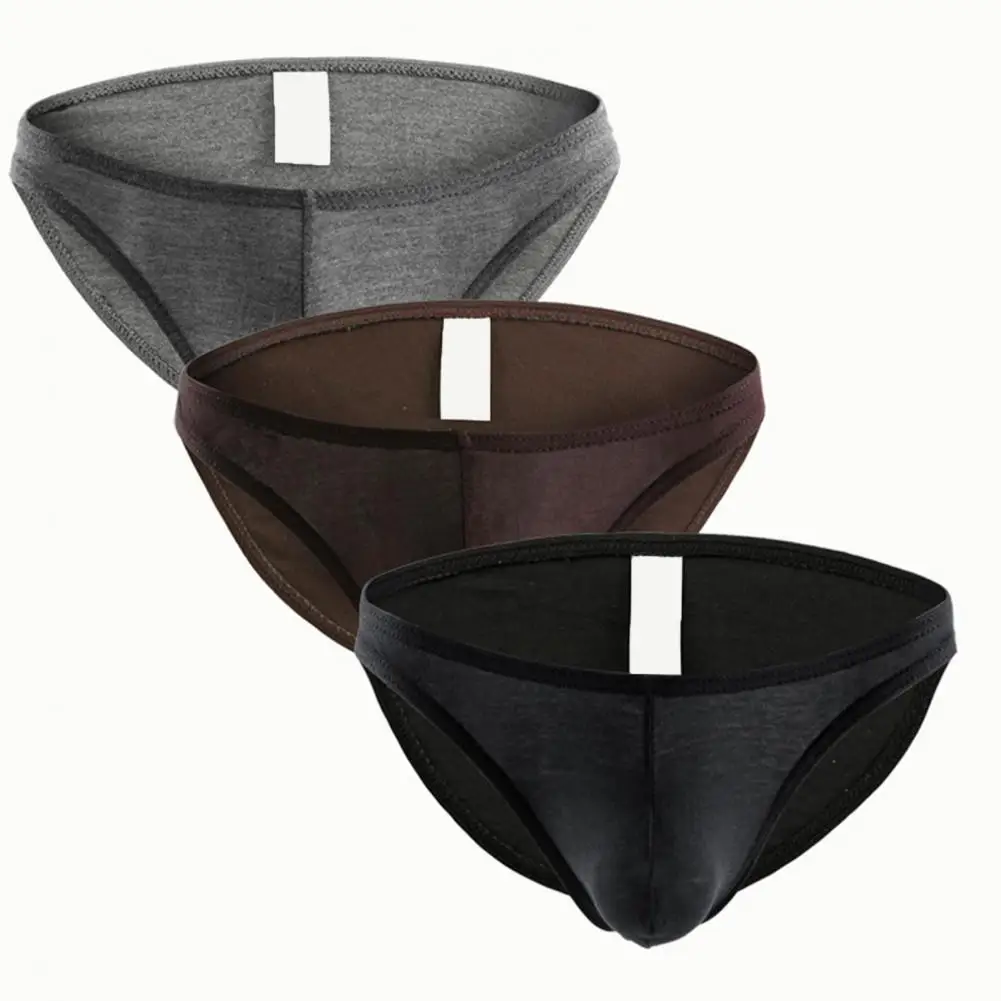 

2026 Men Briefs Seamless Invisible Design Low-Waisted Triangular Tailoring Panties Moisture-Wicking U-Convex Underwear 90