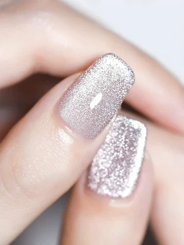 Imagen 1 del producto 1-24 Uds WS blanco plata ojo de gato esmalte de uñas de Gel magnético Ultra brillo remojo de Gel UV espejo vidrio gato imán Gel barniz Navidad