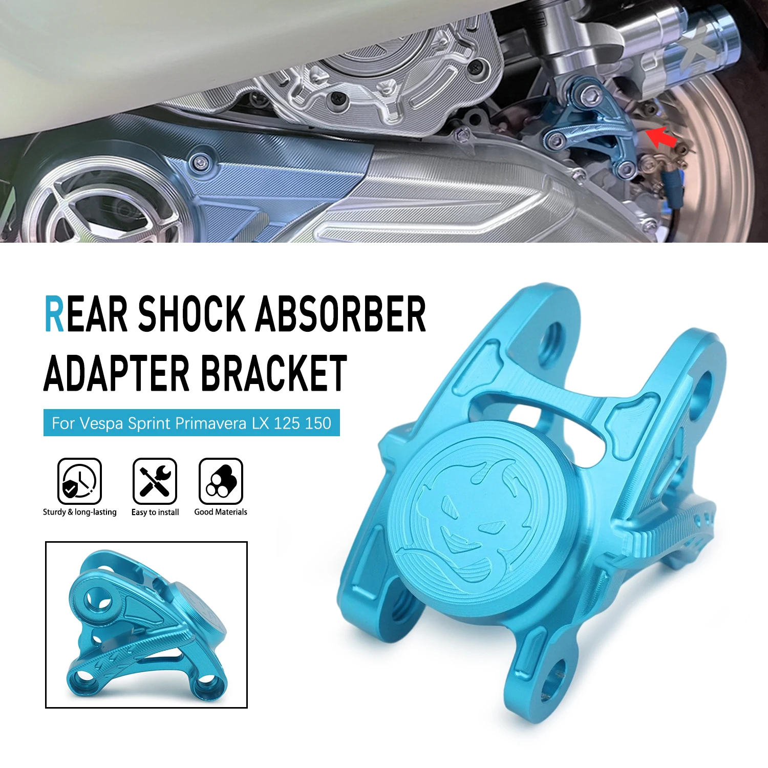 motorcycle-for-vespa-sprint-primavera-lx-125-150-aluminum-alloy-rear-shock-absorber-adapter-code-shock-absorber-bracket