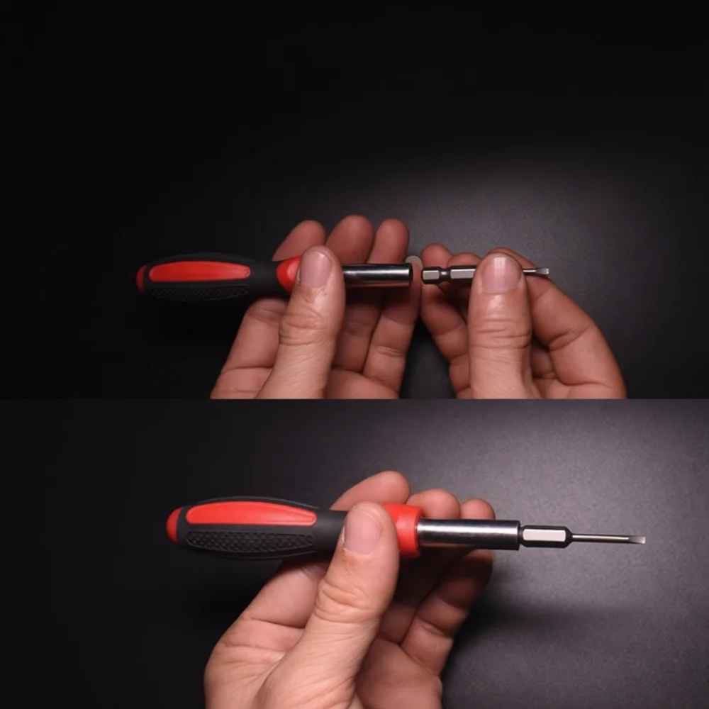 Ergonomic Hand Tool Screwdriver Bit Holder 1/4 Hex Interface Multi Functional Maintenance Equipment For Repair Shop