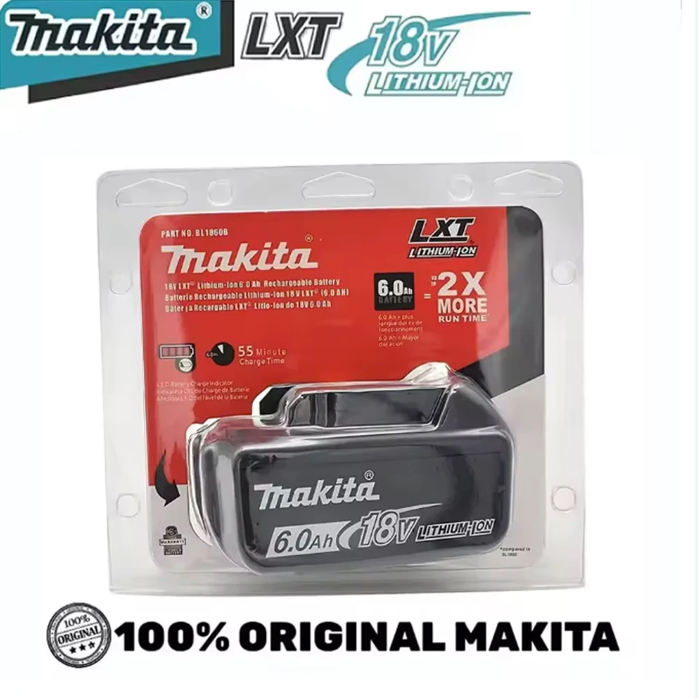 

100% оригинальная литий-ионная аккумуляторная батарея Makita 6 Ач/5 Ач/3 Ач, аккумулятор Makita 18 В Подходит для всех инструментов Makita 18 В
