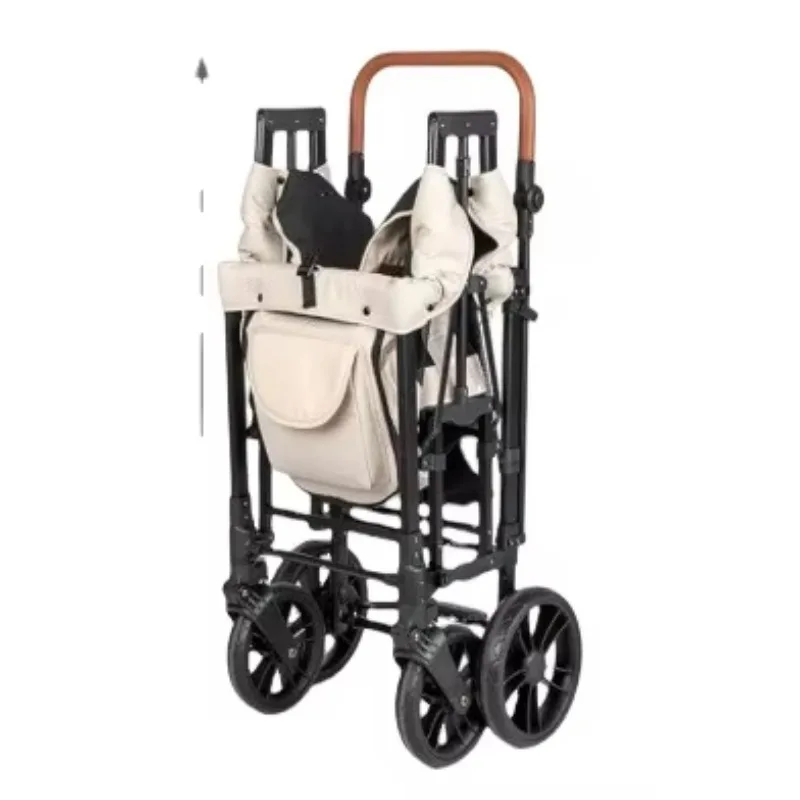 Garden Outdoor Foldable High Quality Utility Beige Portable Hand Trolley Cart Folding Camping Wagon