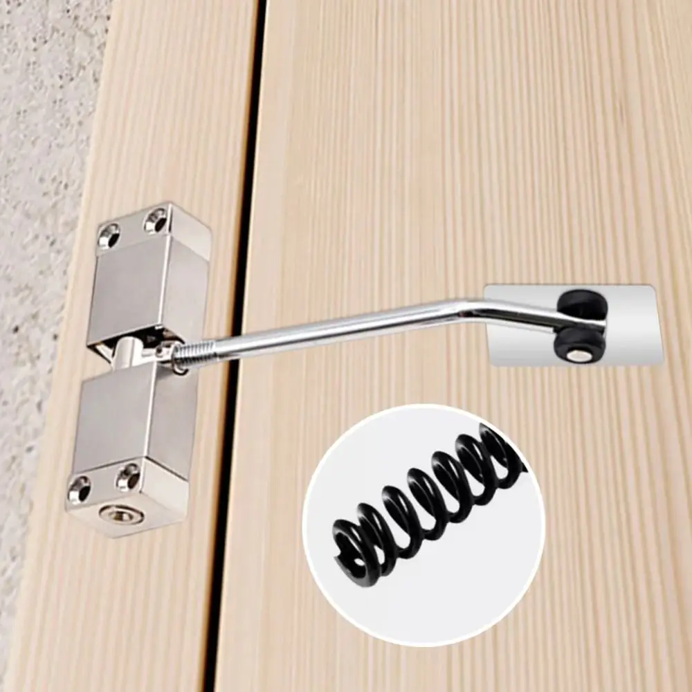 

Автоматический дверной доводчик из алюминиевого сплава, износостойкий, безопасный, закрывающийся дверной петли, самозакрывающийся пружинный дверной доводчик, мебель