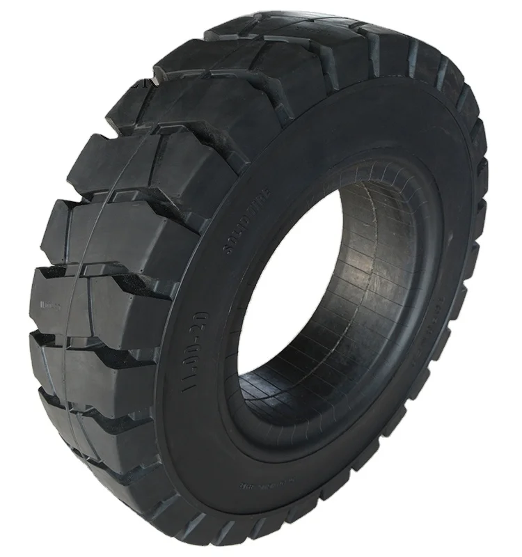 Solid Tire 10.00-20 10.00x20 10.00 20 1000-20 Solid Tire For Port Trailer Scrap Yard Steel Metal Recycling Plant 7.50 8.00 Rim