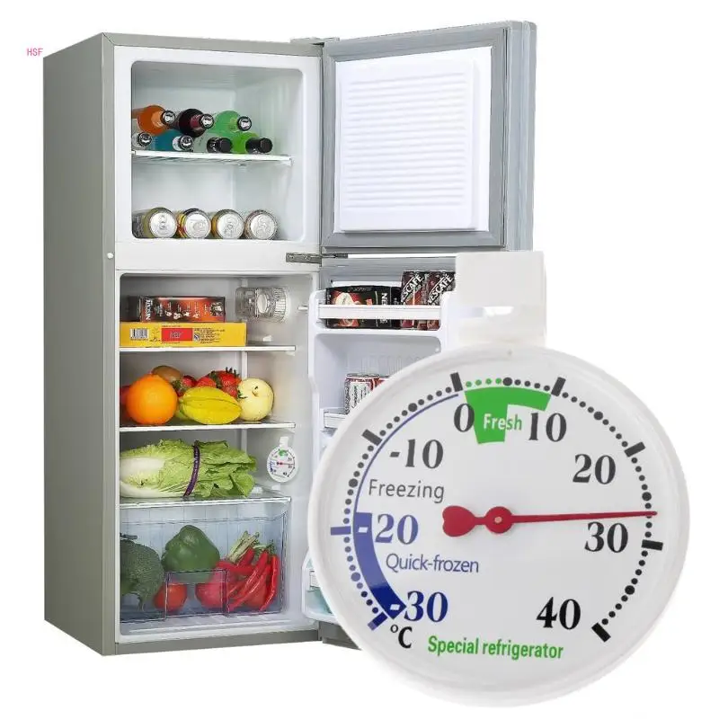 Refrigerator Thermometer for Home Hospitals Supermarkets Use Ensure Safe Storage -30°~40°C Wear-resisting Accurate