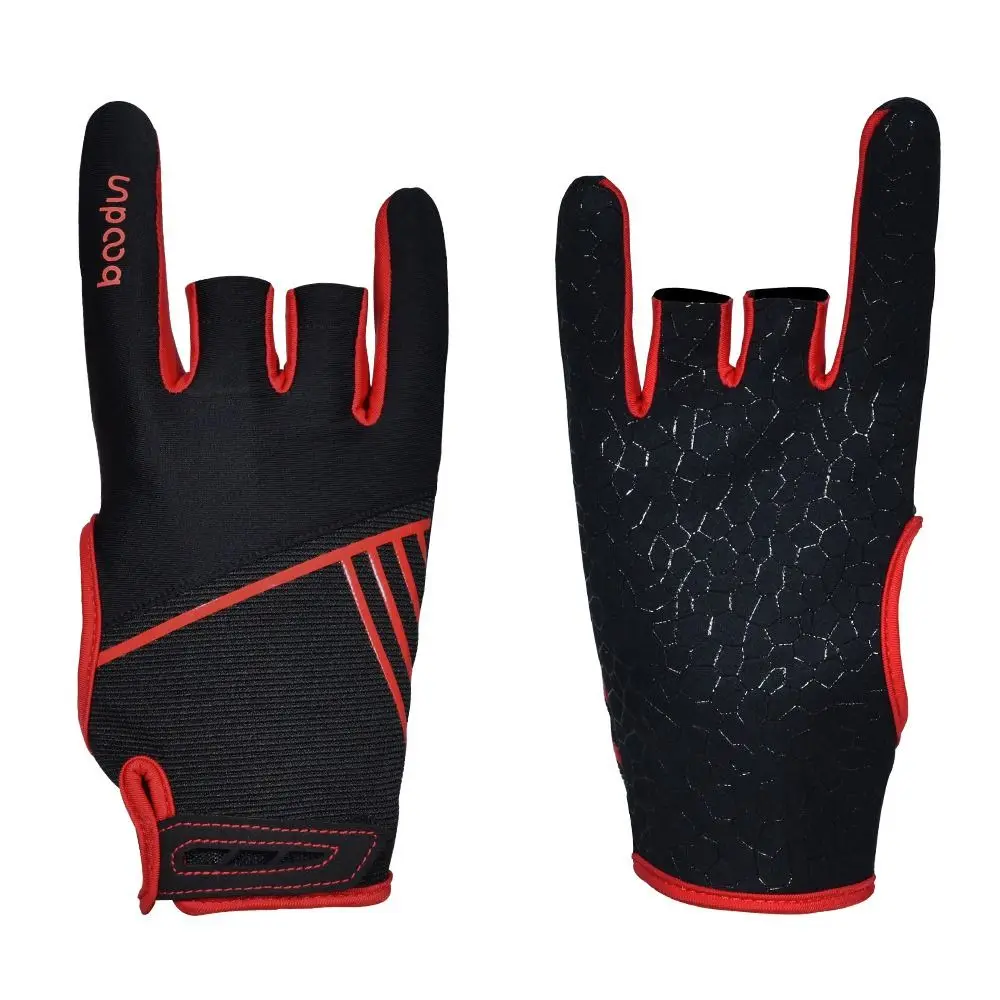 

Bowling Accessories Anti-Skid Bowling Glove Half Finger Mittens Bowling Ball Gloves Breathable Soft Sports Gloves Adult