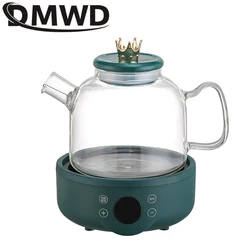 DMWD 110V Multifunction Electric Preserving Health Kettle Tea Pot Glass Hot Water Heating Boiler Thermal Flower Teapot Filter