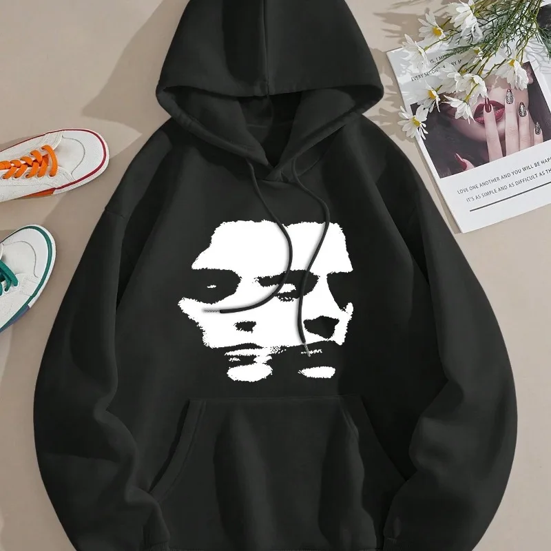 

Fashion Print Hoodie Drawstring Casual Hoodie for Both Men and Women in Winter and Autumn Hooded Sweatshirt Casual Long Sleeved