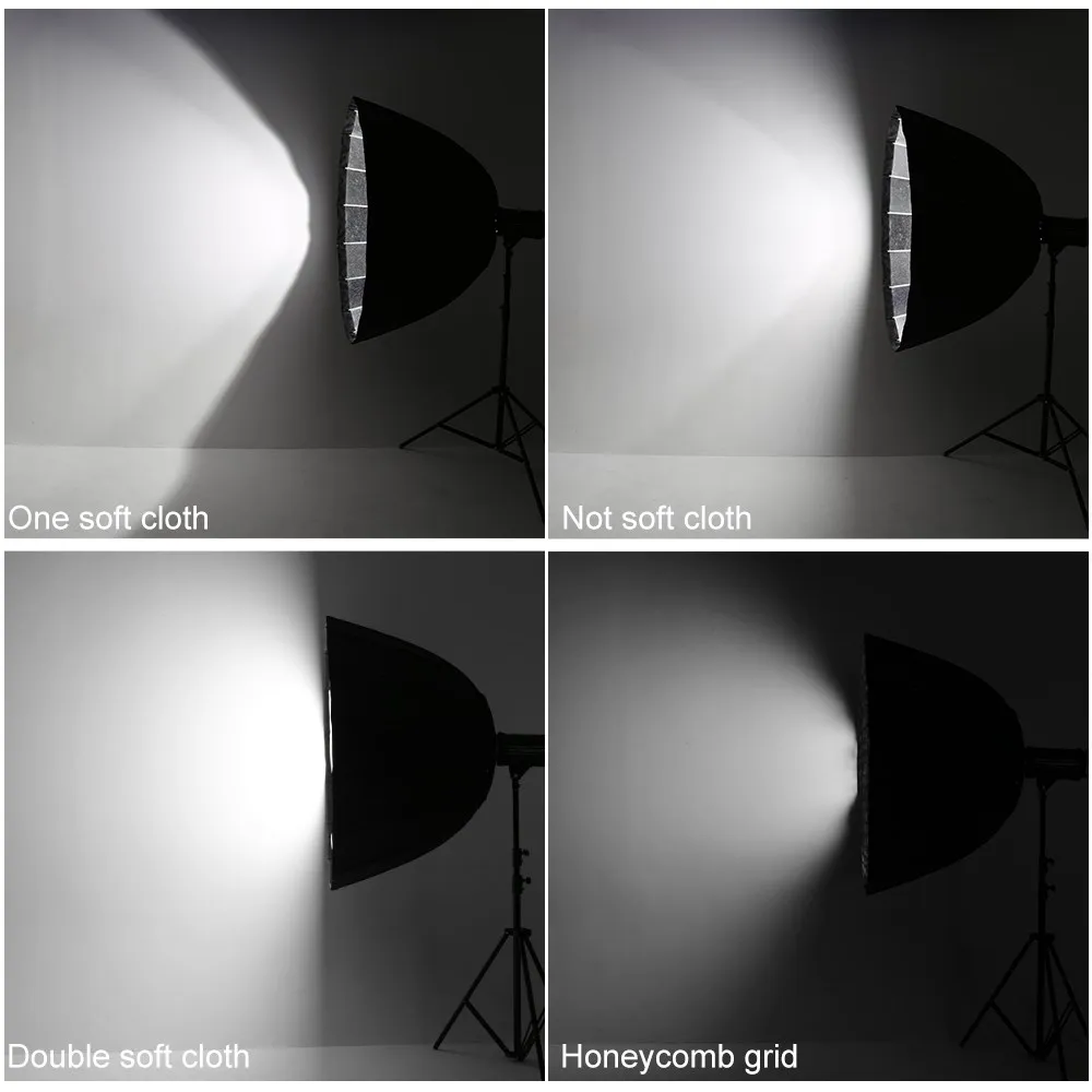 Godox Portatile P90L 90CM Profondo Parabolico Griglia A Nido D'ape Softbox per Bowens Elinchrom Mount Studio Flash Riflettore Softbox