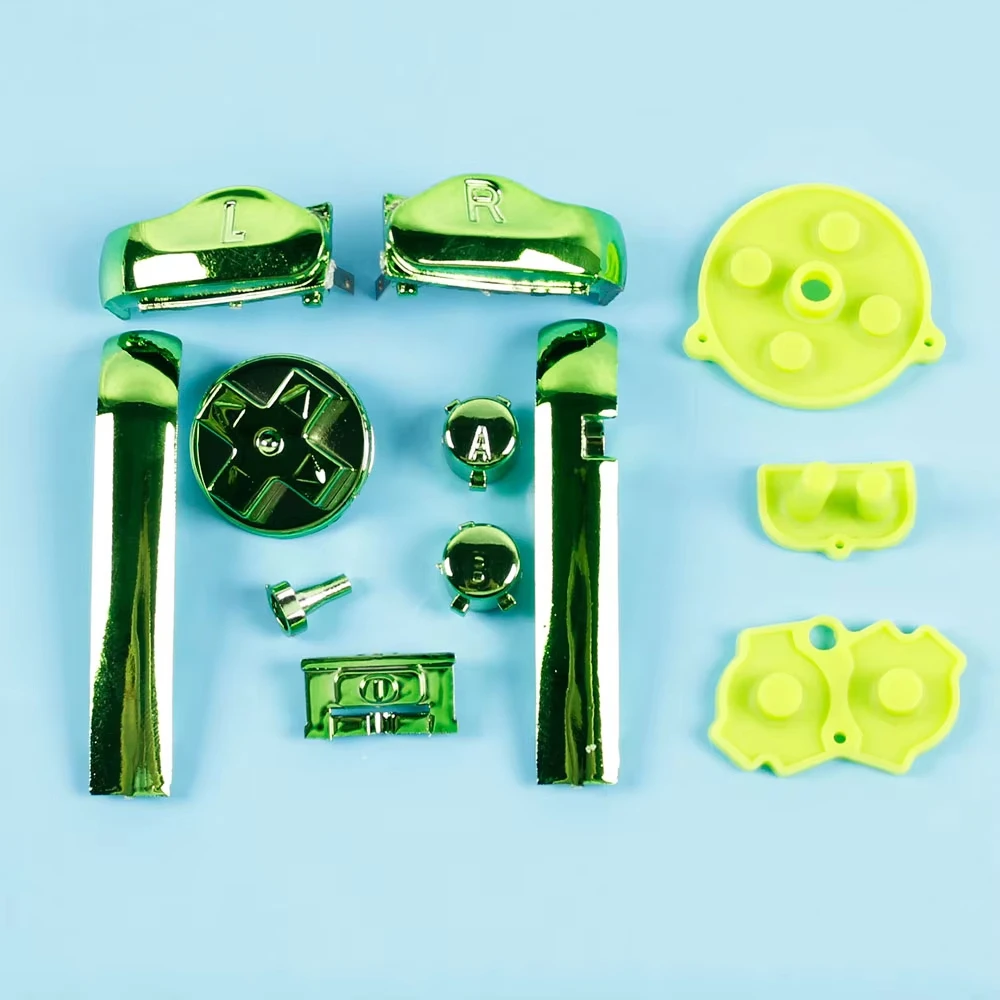 1 Set für Spielkonsolen-Zubehör, GBA, leitfähige Silikon-Tasten mit D-Pad, Netzschalter, Tastatur, Ersatzteile – Detail 7