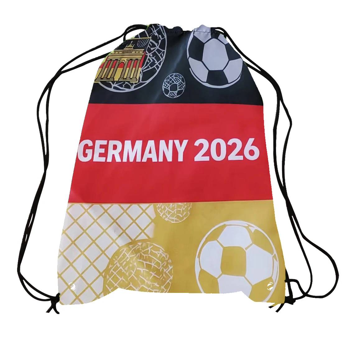 Flagicts Plain Nylon Germany Flags Drawstring