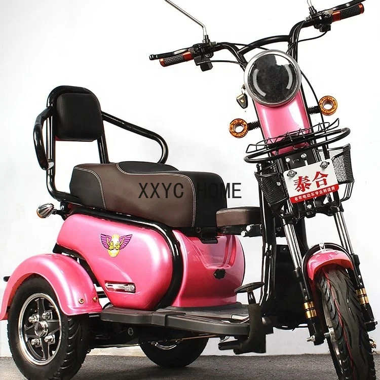 Vietnam Most Popular Hot Selling Three Seats Baby Seat Electric Tricycles Three Wheels Biycles